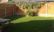 Seaside Cottage Back Garden with picnic table